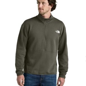 Like New The North Face Mens Jacket XL Forrest Green 1/4 Zip Fleece